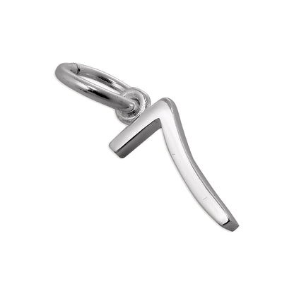 Sterling Silver Initial Number Charm 0-9