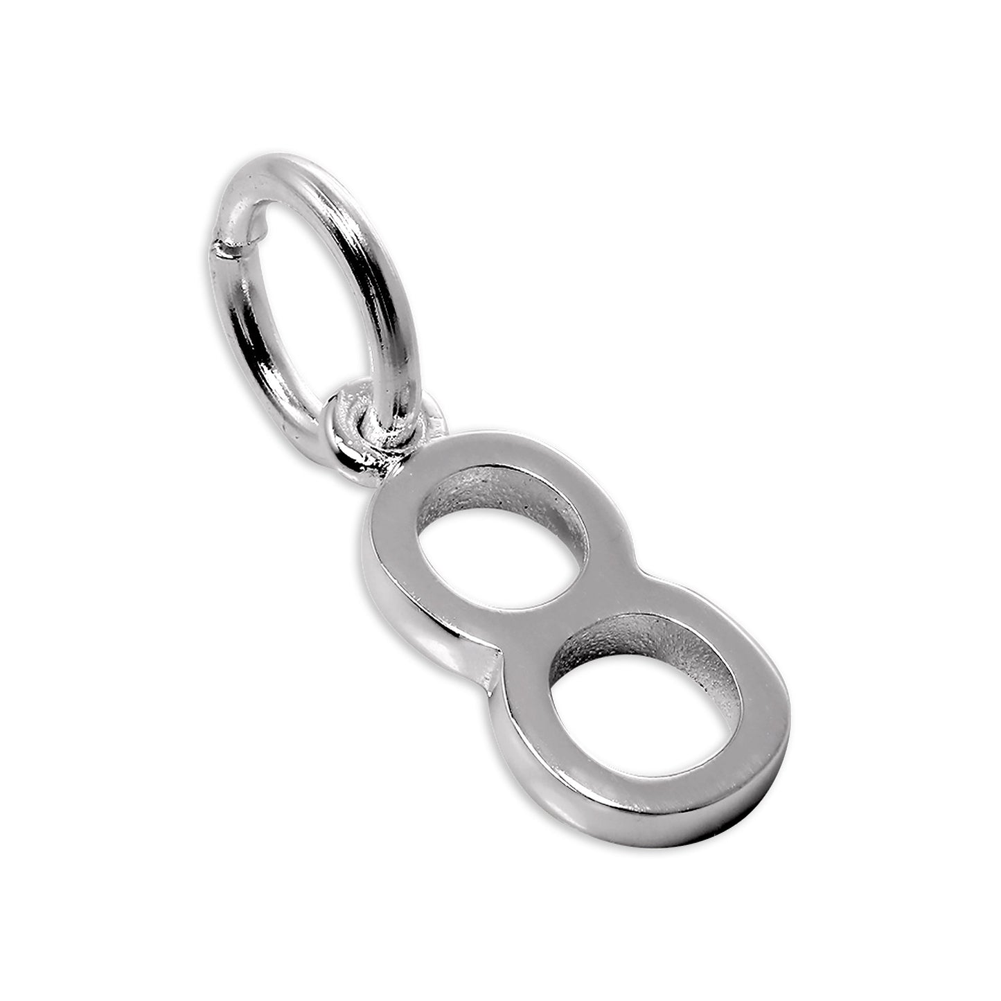 Sterling Silver Initial Number Charm 0-9