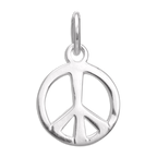 Sterling Silver Peace Sign Charm