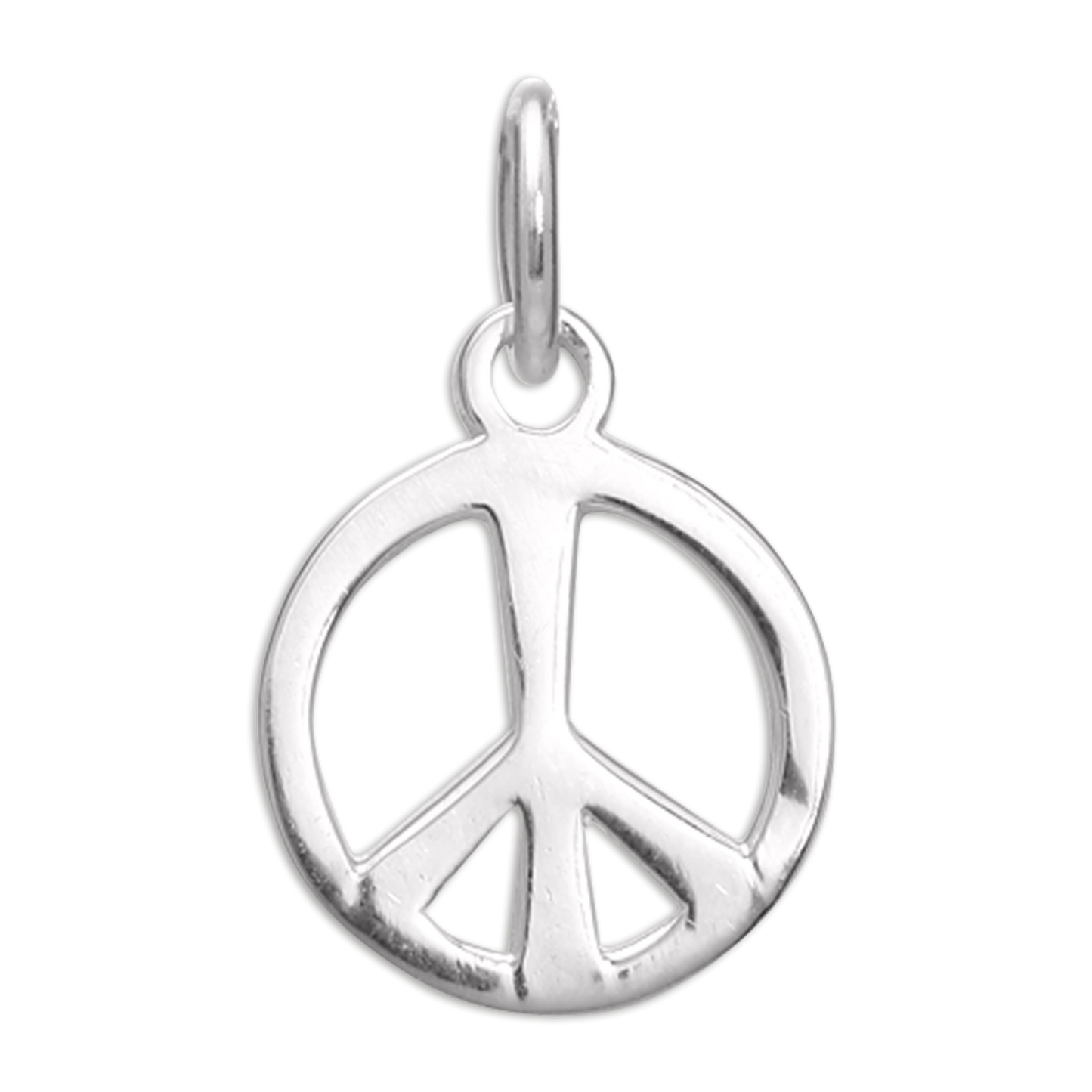 Sterling Silver Peace Sign Charm