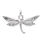 Large Sterling Silver Dragonfly Charm