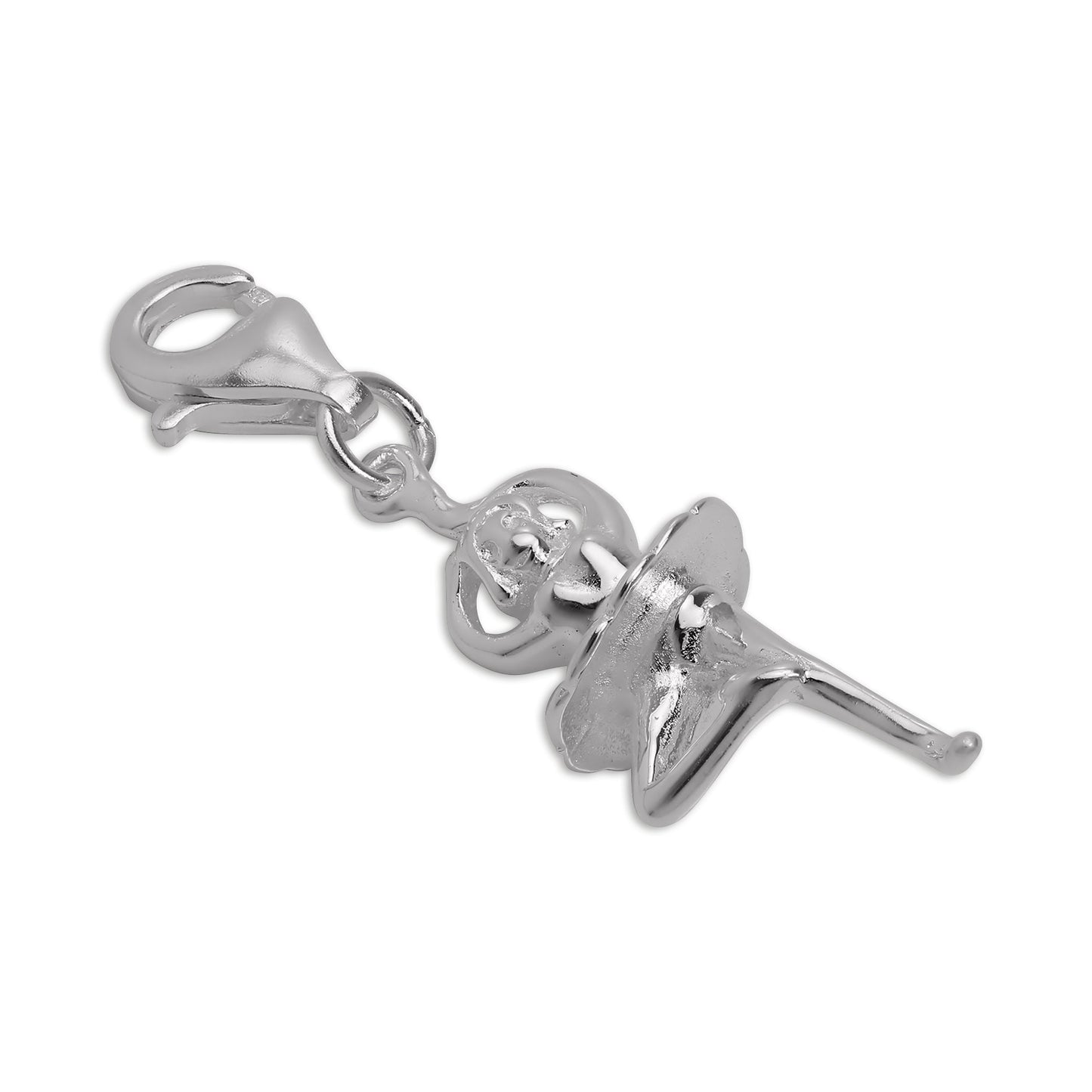 Sterling Silver Dancing Ballerina Clip on Charm