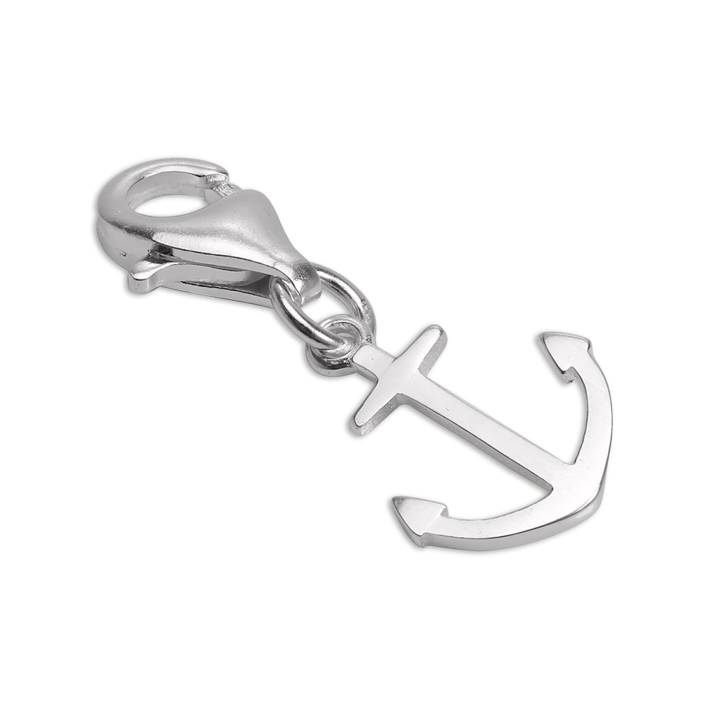 Sterling Silver Anchor Clip on Charm