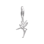 Sterling Silver Winged Fairy Clip on Charm