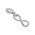 Sterling Silver Infinity Loop Clip on Charm