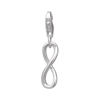 Sterling Silver Infinity Loop Clip on Charm