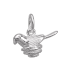 Sterling Silver Cute Nesting Bird Charm