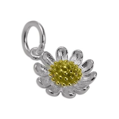 Gold Plated & Sterling Silver Daisy Flower Charm
