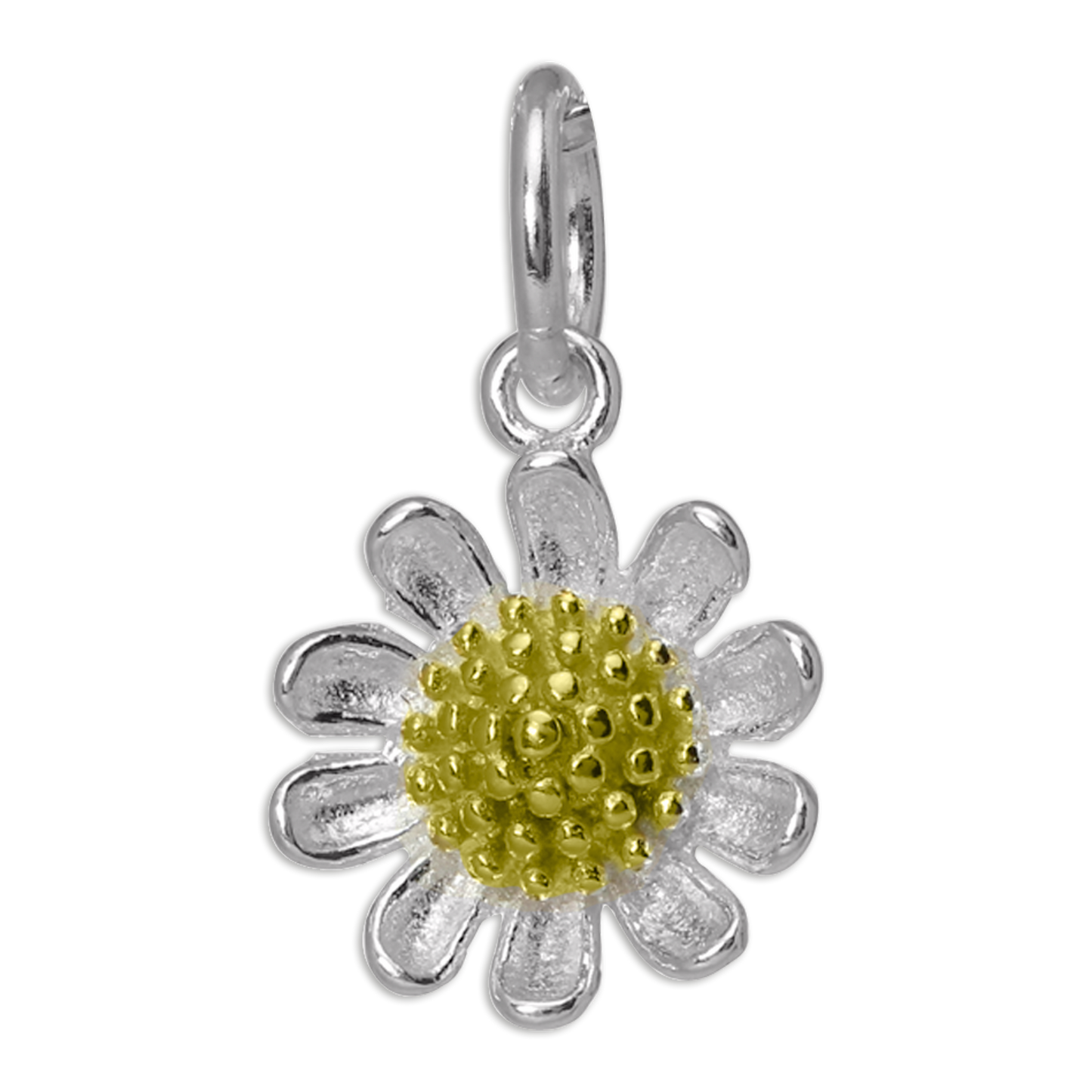 Gold Plated & Sterling Silver Daisy Flower Charm