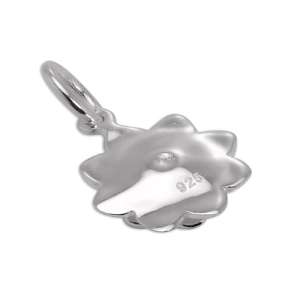 Sterling Silver Flower Head Charm