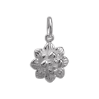 Sterling Silver Flower Head Charm