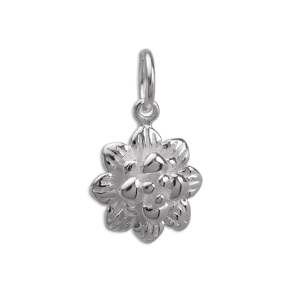 Sterling Silver Flower Head Charm