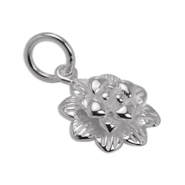 Sterling Silver Flower Head Charm