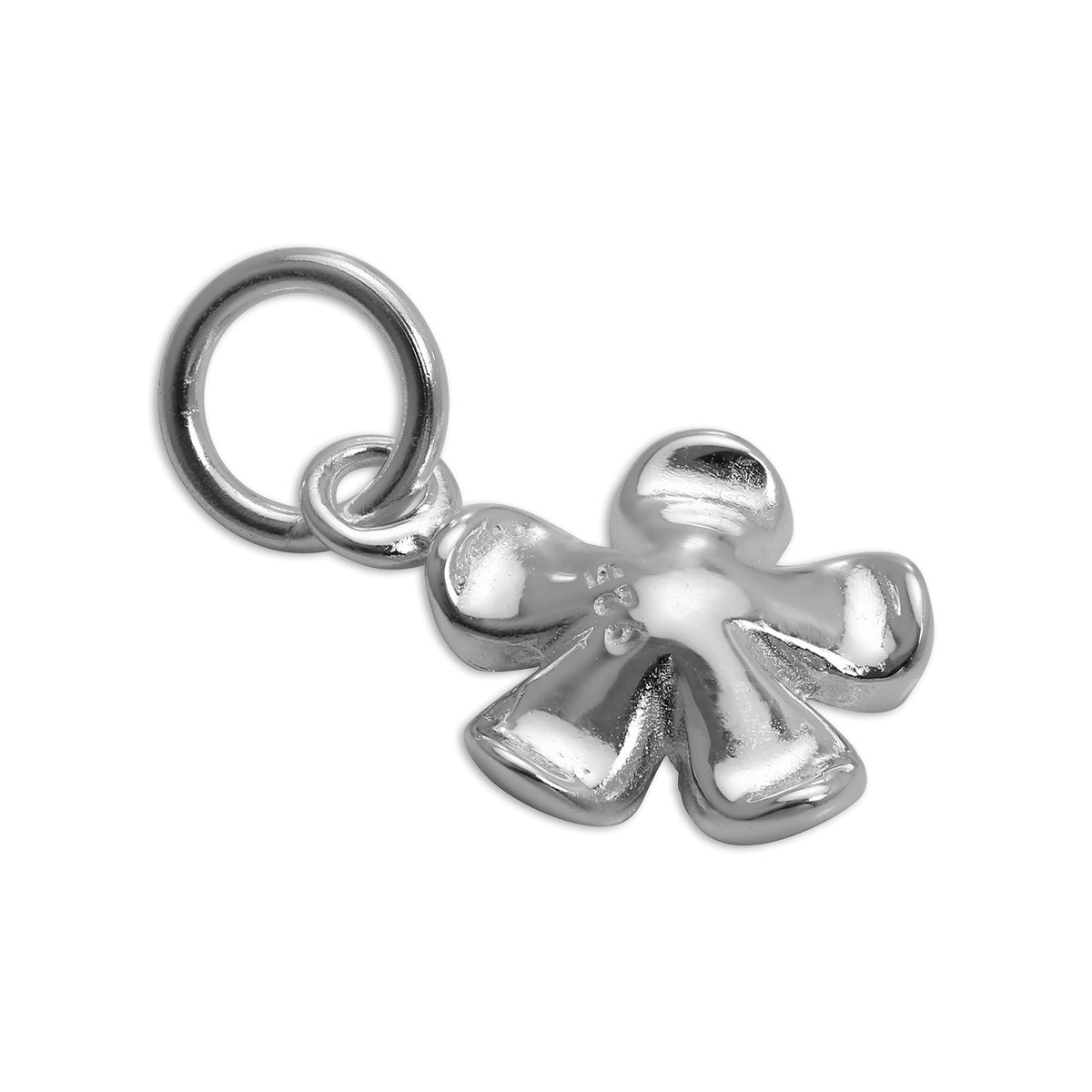 Simple Sterling Silver Flower Charm
