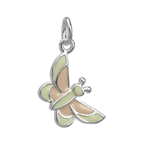 Sterling Silver & Enamel Butterfly Charm