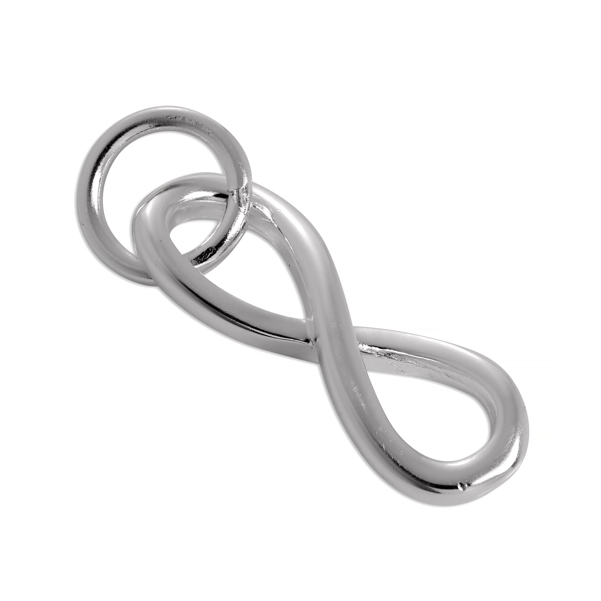 Sterling Silver Infinity Loop Charm | TheCharmWorks