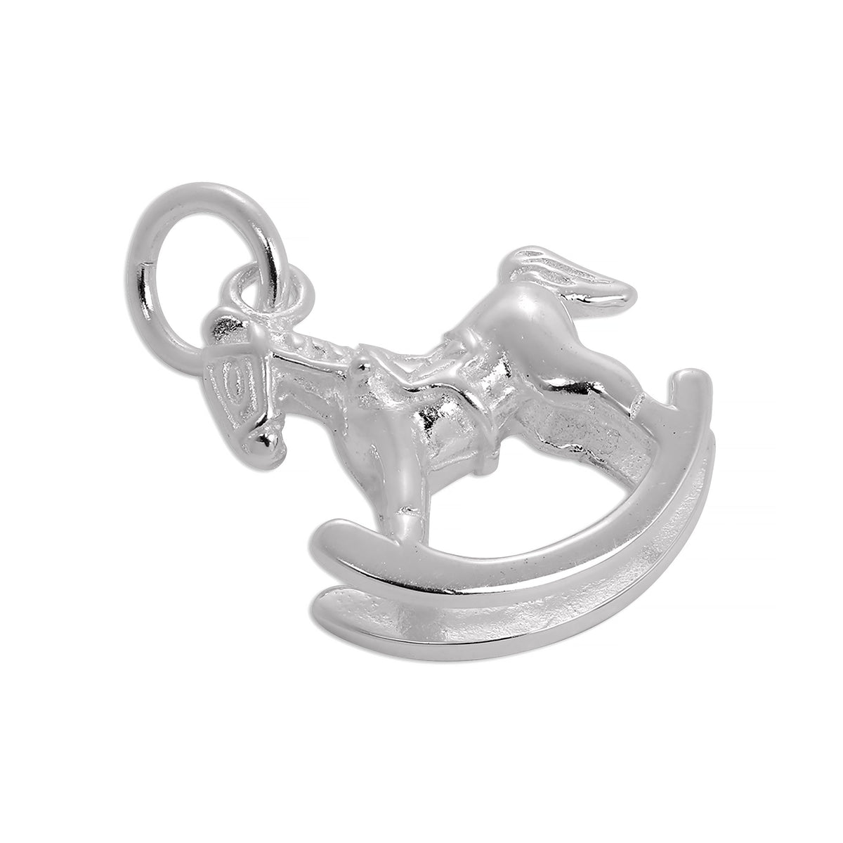 Sterling Silver Rocking Horse Charm