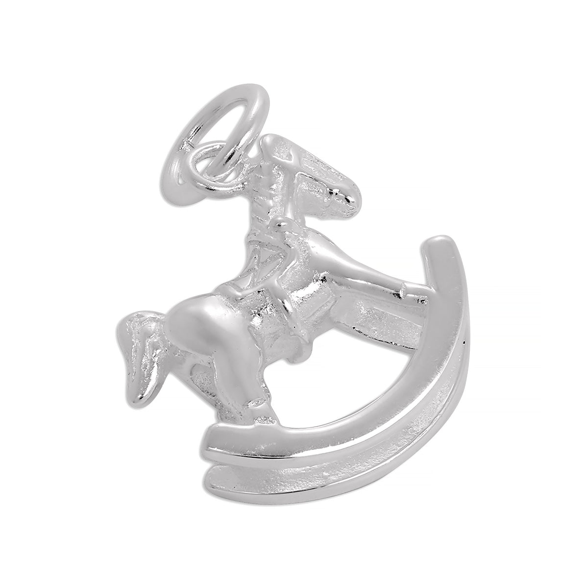 Sterling Silver Rocking Horse Charm