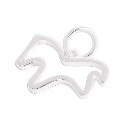 Sterling Silver Cut Out Horse Charm