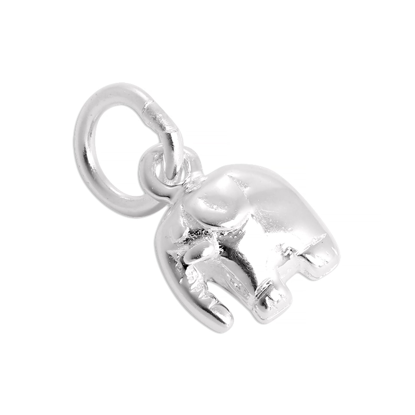 Tiny Sterling Silver Elephant Charm