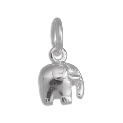 Tiny Sterling Silver Elephant Charm