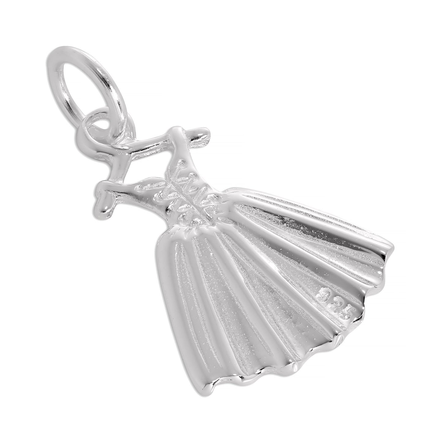 Sterling Silver Corset & Dress Charm