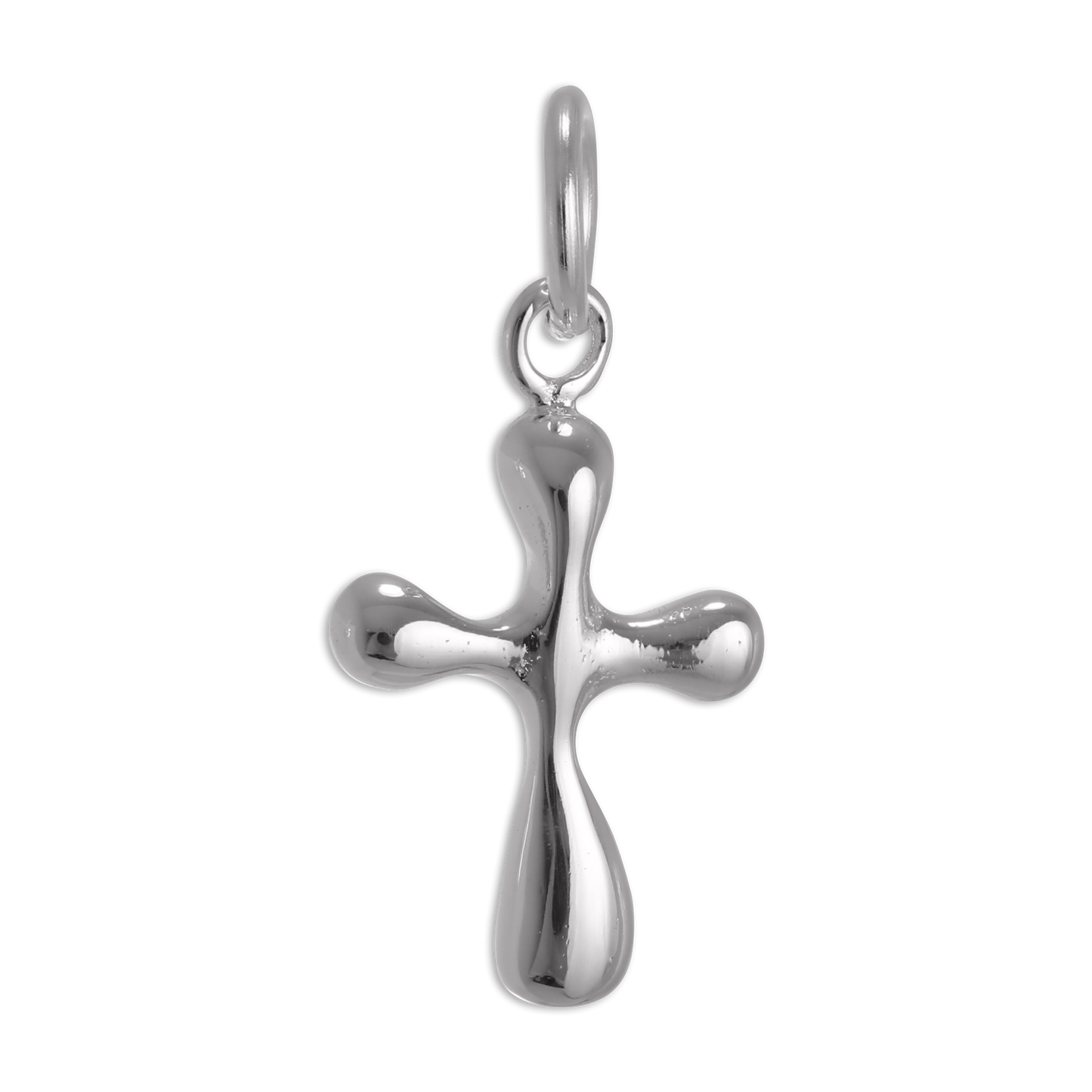 Sterling Silver 3D Cross Charm