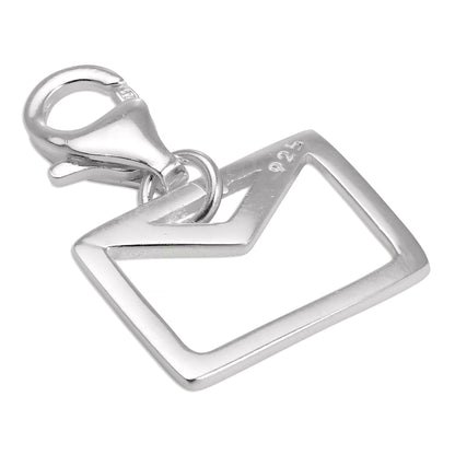 Sterling Silver Cut Out Letter Clip on Charm