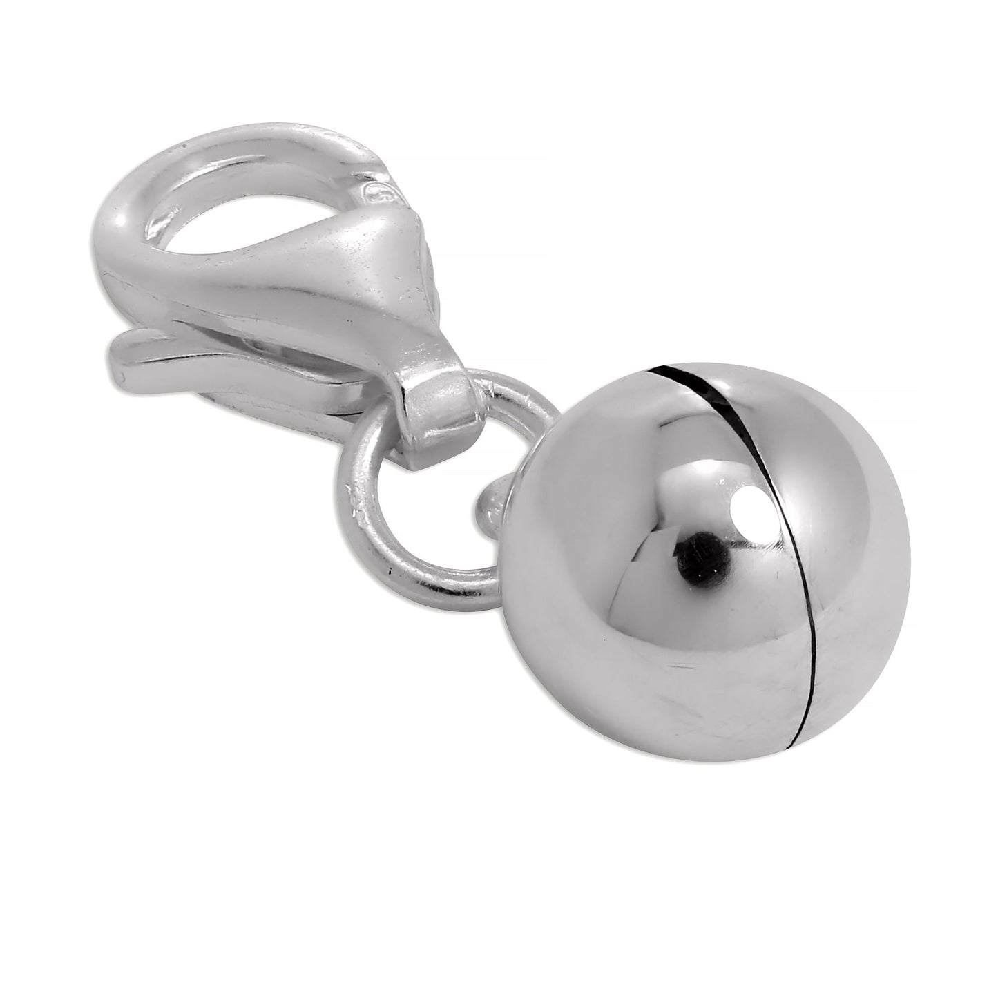 Sterling Silver Chiming Ball Clip on Charm