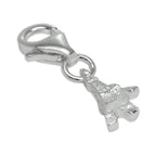 Tiny Sterling Silver Eiffel Tower Clip on Charm