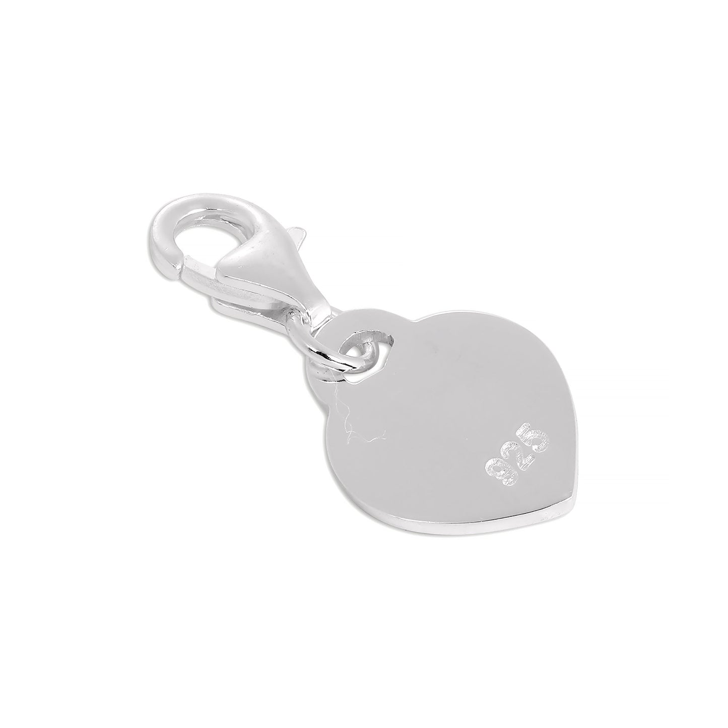 Sterling Silver Little Sister Heart Clip on Charm