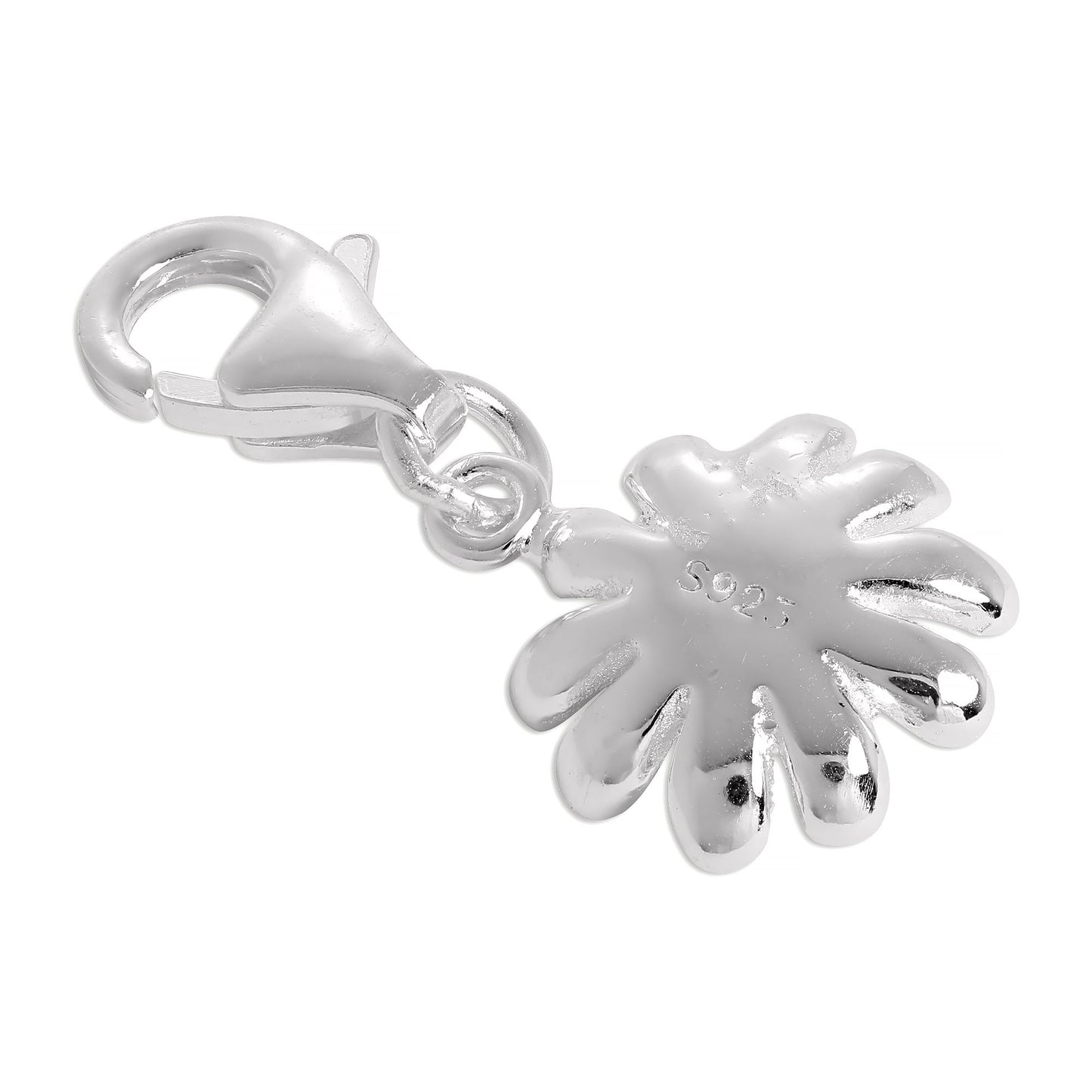 Gold Plated & Sterling Silver Daisy Flower Clip on Charm
