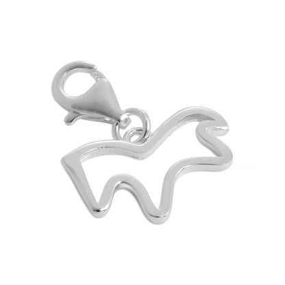 Sterling Silver Cut Out Horse Clip on Charm