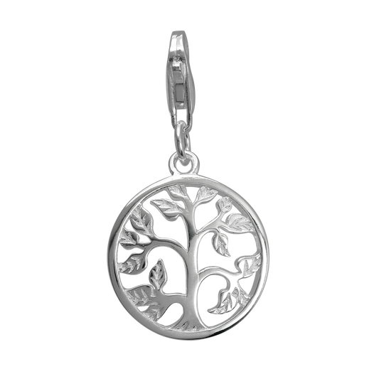 Sterling Silver Tree of Life Clip on Charm