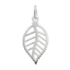 Sterling Silver Cut Out Leaf Charm