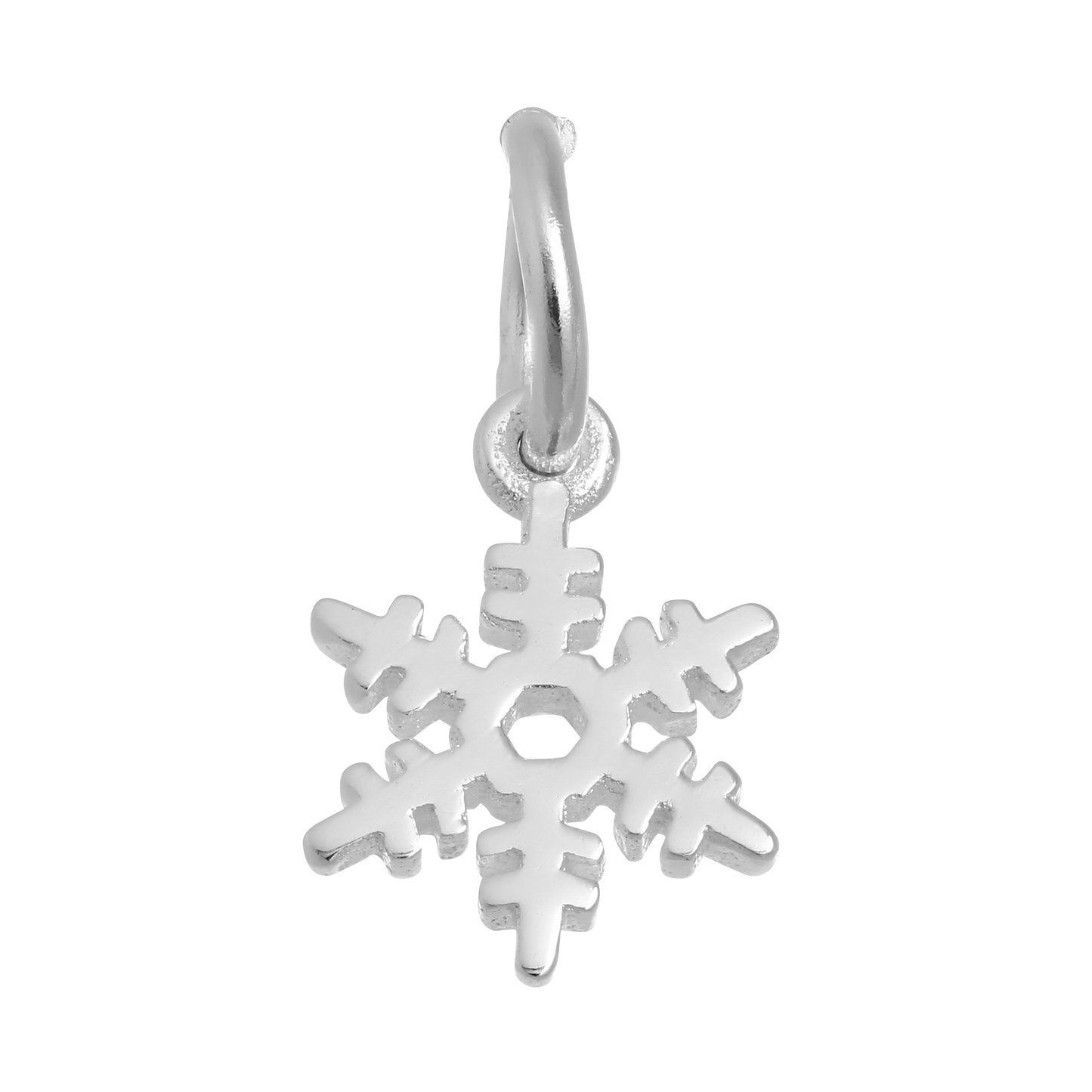 Tiny Sterling Silver Snowflake Charm