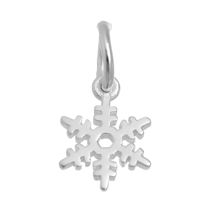 Tiny Sterling Silver Snowflake Charm