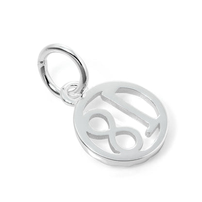 Sterling Silver 18th Birthday Disc Charm