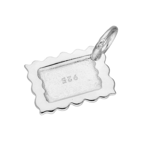 Fancy Sterling Silver I Love You Letter Charm