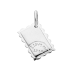 Fancy Sterling Silver I Love You Letter Charm