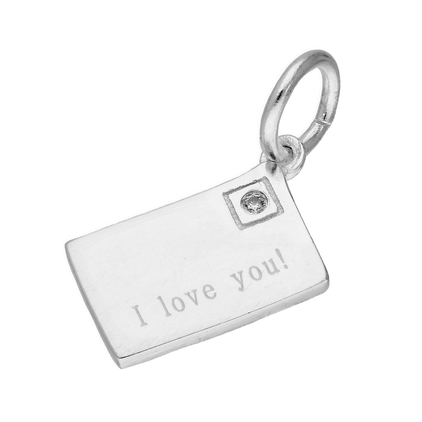 Sterling Silver I Love You Letter Charm