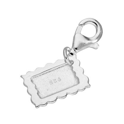 Fancy Sterling Silver I Love You Letter Clip on Charm