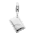 Fancy Sterling Silver I Love You Letter Clip on Charm