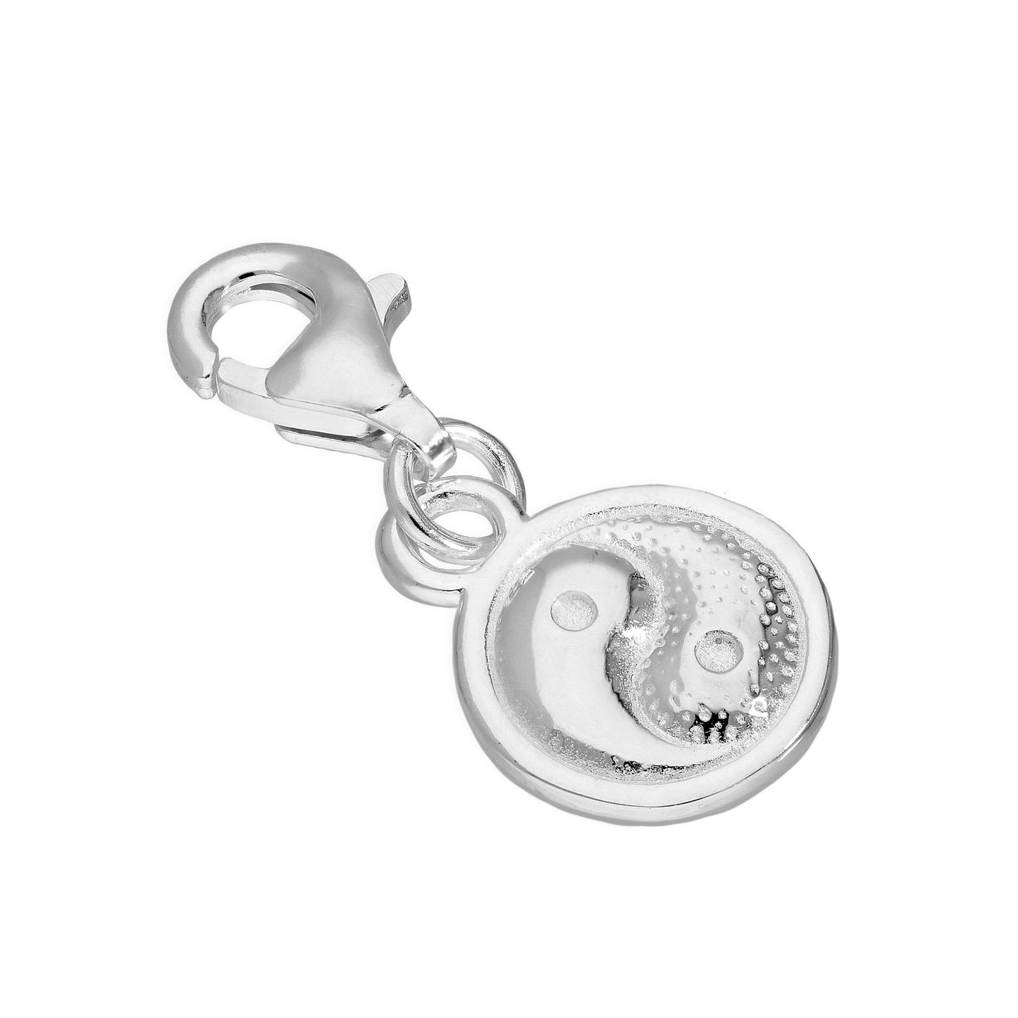 Sterling Silver Yin & Yang Clip on Charm