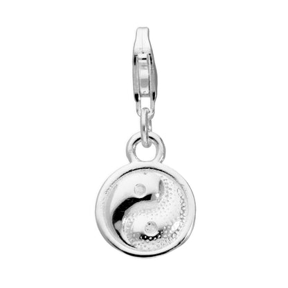 Sterling Silver Yin & Yang Clip on Charm