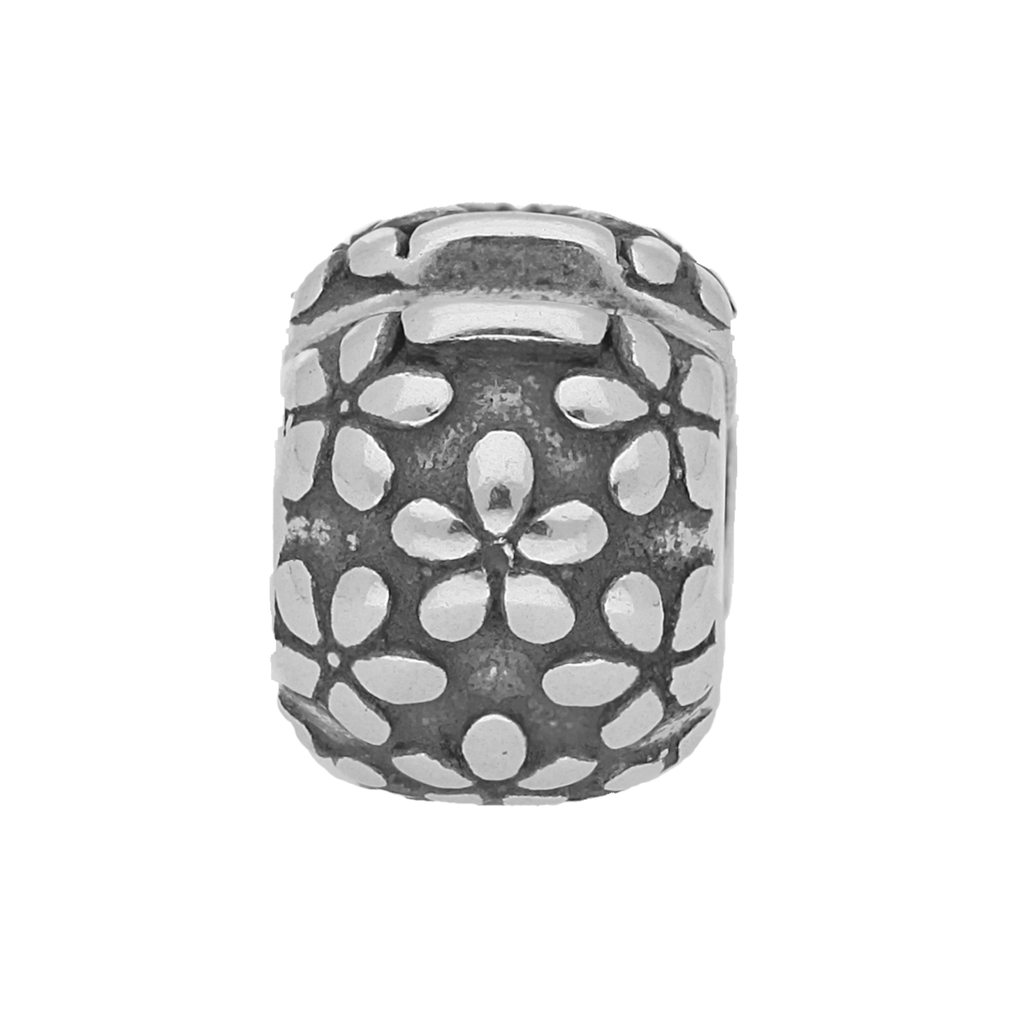 Sterling Silver Flower Bead Charm