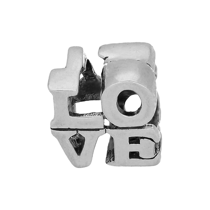 Sterling Silver Love Bead Charm