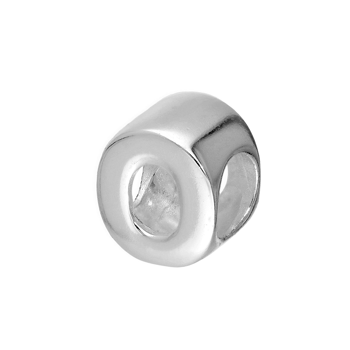 Sterling Silver Alphabet Letter Bead Charm A - Z