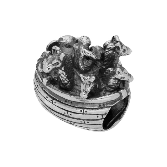Sterling Silver Noahs Ark Bead Charm