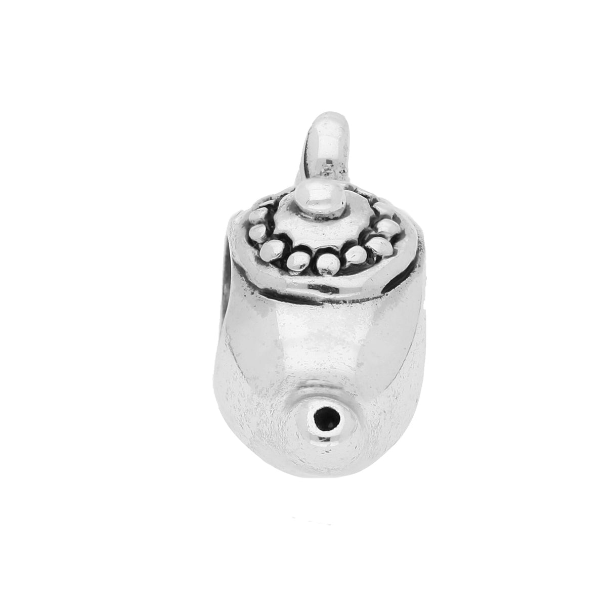 Sterling Silver Genie Lamp Bead Charm